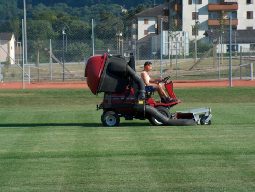 Le terrain d'entraînement